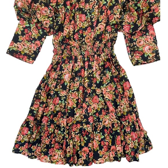 byTiMo Bohemian Floral Print Minidress in Autumnrose Size S - Picture 12 of 12